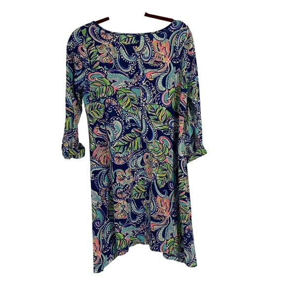 Lilly Pulitzer Edna Swing Dress in Hanging‎ With Fronds Print Size M - Picture 3 of 7